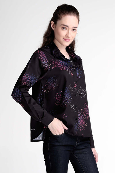 Button-Down Chiffon Shirt