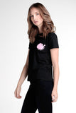 Relaxed Fit Tee With Embroidery