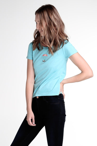 Relaxed Fit Tee With Embroidery