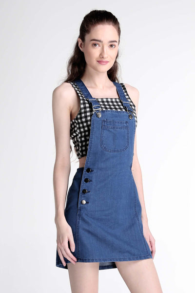 Jumper Skirt In Medium Wash