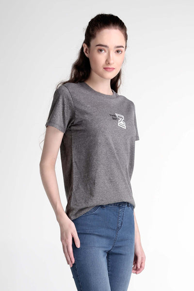 Semi Fit Tee With Graphic Print