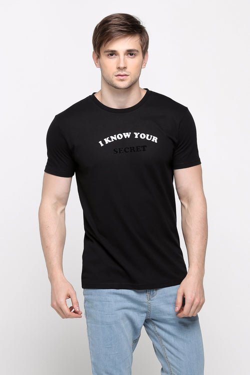 Semi Fit Tee With Graphic Print