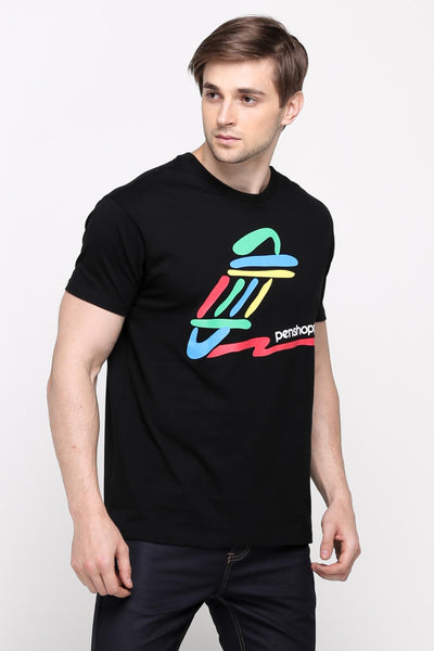 Penshoppe Old School - Relaxed Fit Tee With Graphic Print