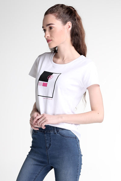 Regular Fit Tee With Graphic Print