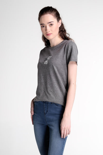 Semi Fit Tee With Graphic Print