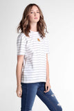 Boyfriend Fit Tee With Embroidery