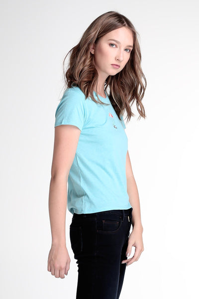 Relaxed Fit Tee With Embroidery