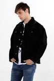 Denim Trucker Jacket With Pocket Detail