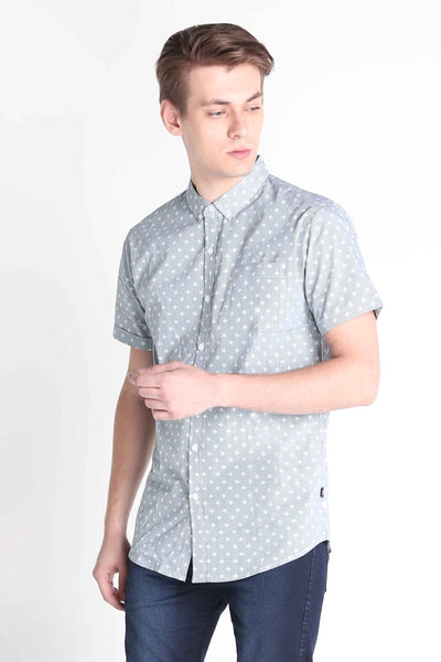 Poplin Shirt With All-Over Print