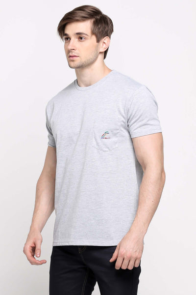 Penshoppe Old School - Relaxed Fit Tee With Pocket Detail