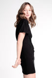 Ribbed Dress with Corset Detail