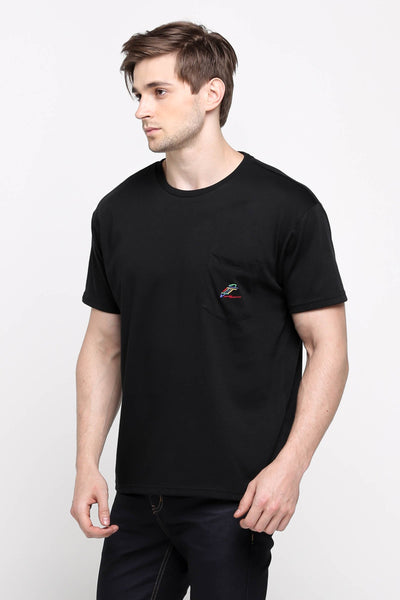Penshoppe Old School - Relaxed Fit Tee With Pocket Detail