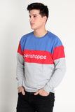 Penshoppe Old School - Relaxed Fit Pullover With Color Blocking