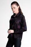 Button-Down Chiffon Shirt